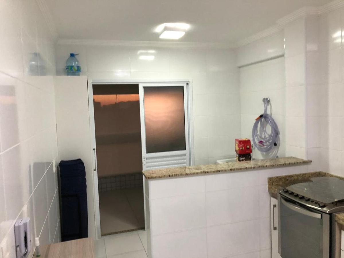 Último andar, varanda gourmet, vista da praia Praia Grande (Santos) Exterior foto