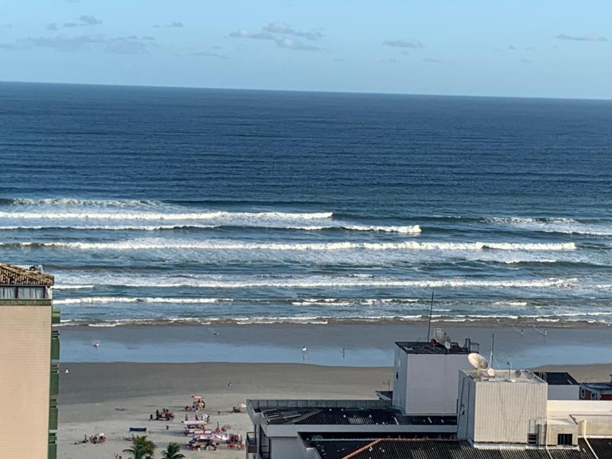 Último andar, varanda gourmet, vista da praia Praia Grande (Santos) Exterior foto